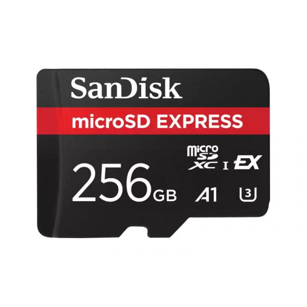 Sandisk MicroSDXC Express 256GB (V30 / U3 / UHS-I / Cl.10 / R650MB/s/W210MB/s) memóriakártya (226786)